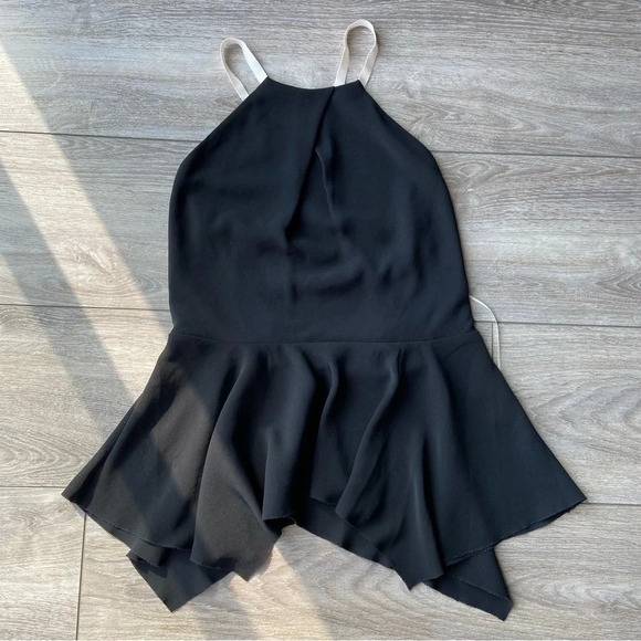 Rachel Roy Peplum Hem Open Back Tank Top - Picture 4 of 13